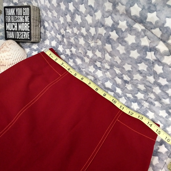 Isabel & Nina Red Mini Skirt - Picture 3 of 6